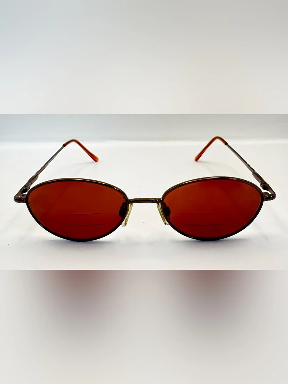 Caravaggio C105 Brown Oval Metal Sunglasses Frames Only